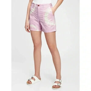 GAP Utility Khaki Tie Dye Shorts